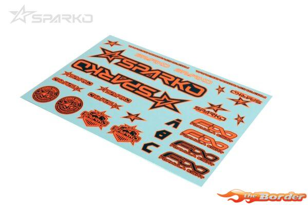 Sparko F8 Body Sticker-Orange for Optional SPKF89004-OGOP