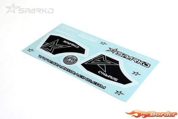 Sparko F8 Wing Sticker-Black and White SPKF89005-BK