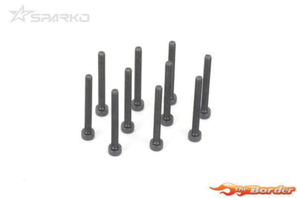 Sparko Cap Screw M3x28mm (10pcs) SPKSC0328BK