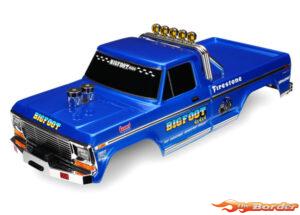 Traxxas Body Bigfoot No.1 Officially Licensed Replica Painted (Clipless) 3661-BLUE