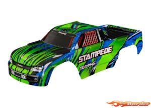 Traxxas Stampede Body Green (Painted, Clipless) 3620A-GRN