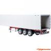 Carson 1/14 3-Axle Semi-Trailer Ver.III White 907792 - Afbeelding 3