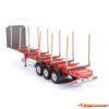 Carson 1/14 3-Axle Stanchion Trailer New Susp. 907629 - Afbeelding 3