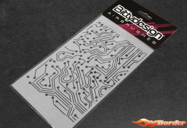 BittyDesign - Vinyl stencil - Electronic Circuit