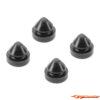 Hudy Black Rubber Feet 8mm (4) 203112