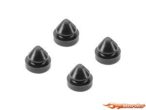 Hudy Black Rubber Feet 8mm (4) 203112