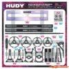 Hudy Complete Set of Set-up Tools - For 1/8 On-road Cars 108051