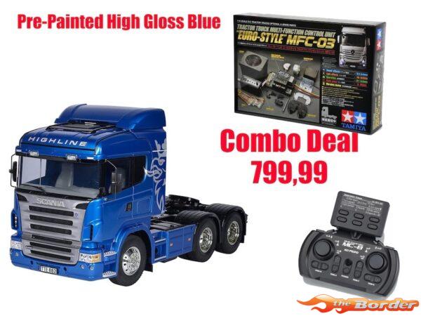 Tamiya Combo Deal 1/14 Scania R620 Highline - Blue Edition Truck