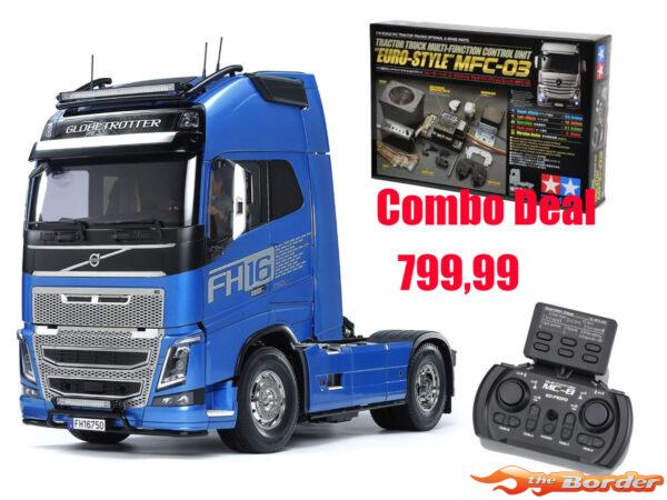 Tamiya 1/14 Volvo FH16 XL 750 4x2 Combo Deal MFC-03 + Zender