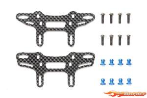 Tamiya XM-01 Carbon Damper Stays (Front & Rear) 47521