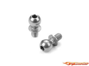 XRAY Hard Steel Ball End 5.4Mm With Thread 4Mm - Nickel Coated (2) 362654