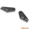 XRAY Xb8 Carbon Steering Plate - 2 Dots (1+1) 352367