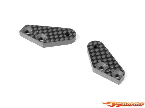 XRAY Xb8 Carbon Steering Plate - 2 Dots (1+1) 352367