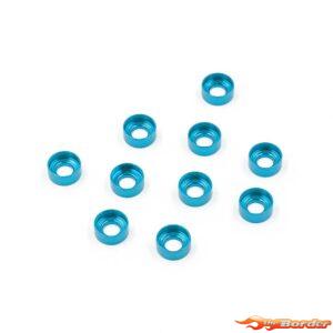 Yeah Racing Alu M3 Button Head Countersunk Washer Shim 10pcs Blue YA-0657BU