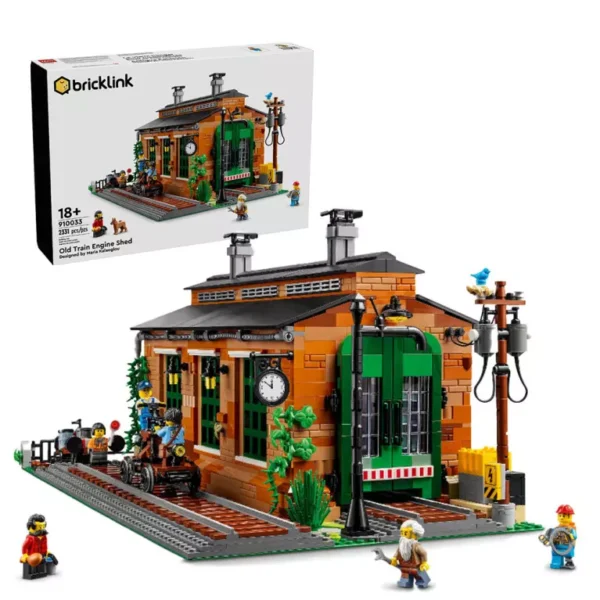 Lego Bricklink Old Train Engine Shed 910033