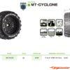 LouiseRC MFT MT-Cyclone Tyres for 1/8 Monster Truck (2) LR-T3323X - Afbeelding 6