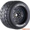 LouiseRC MT-Rocket Tire Black - Removable Hex (17mm, 0" & 1/2" Offset) (F/R) LR-T3217X - Afbeelding 3