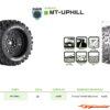 LouiseRC MT-Uphill Tire Black - Removable Hex (17mm, 0" & 1/2" Offset) (F/R) LR-T3219X - Afbeelding 6