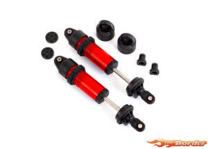 Traxxas GT-Maxx Shocks - Aluminium Red (Fully Assembled for Sledge) 9660-RED