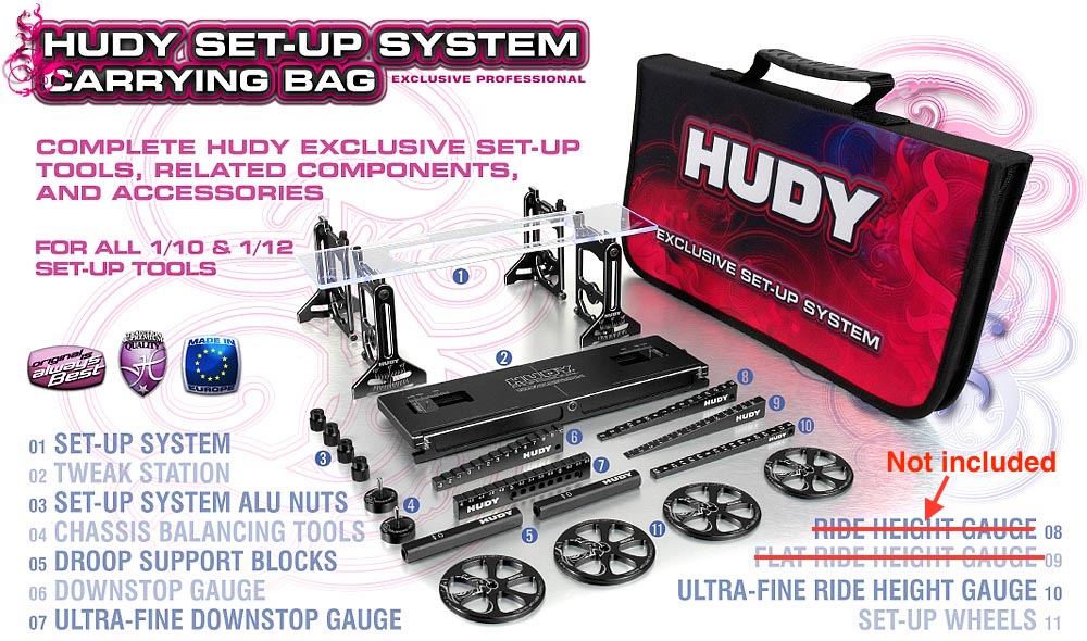 Hudy All-In-One Set-up Solution for 1/10 Touring Cars H108256